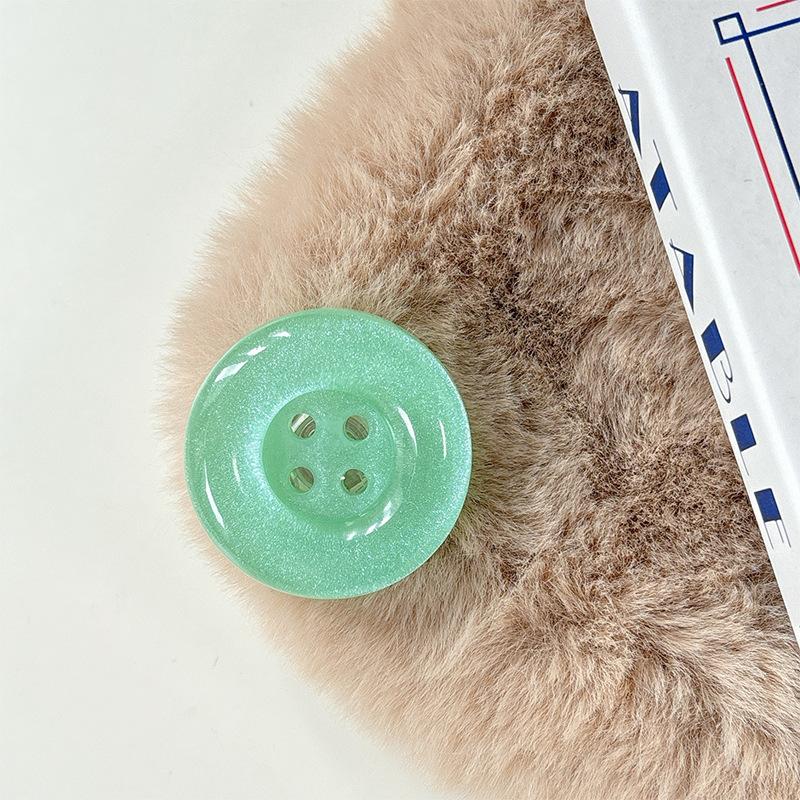 Small Fresh Girl Heart Button Mobile Phone Paste Desktop Airbag Bracket Simple Ring Lazy Grip