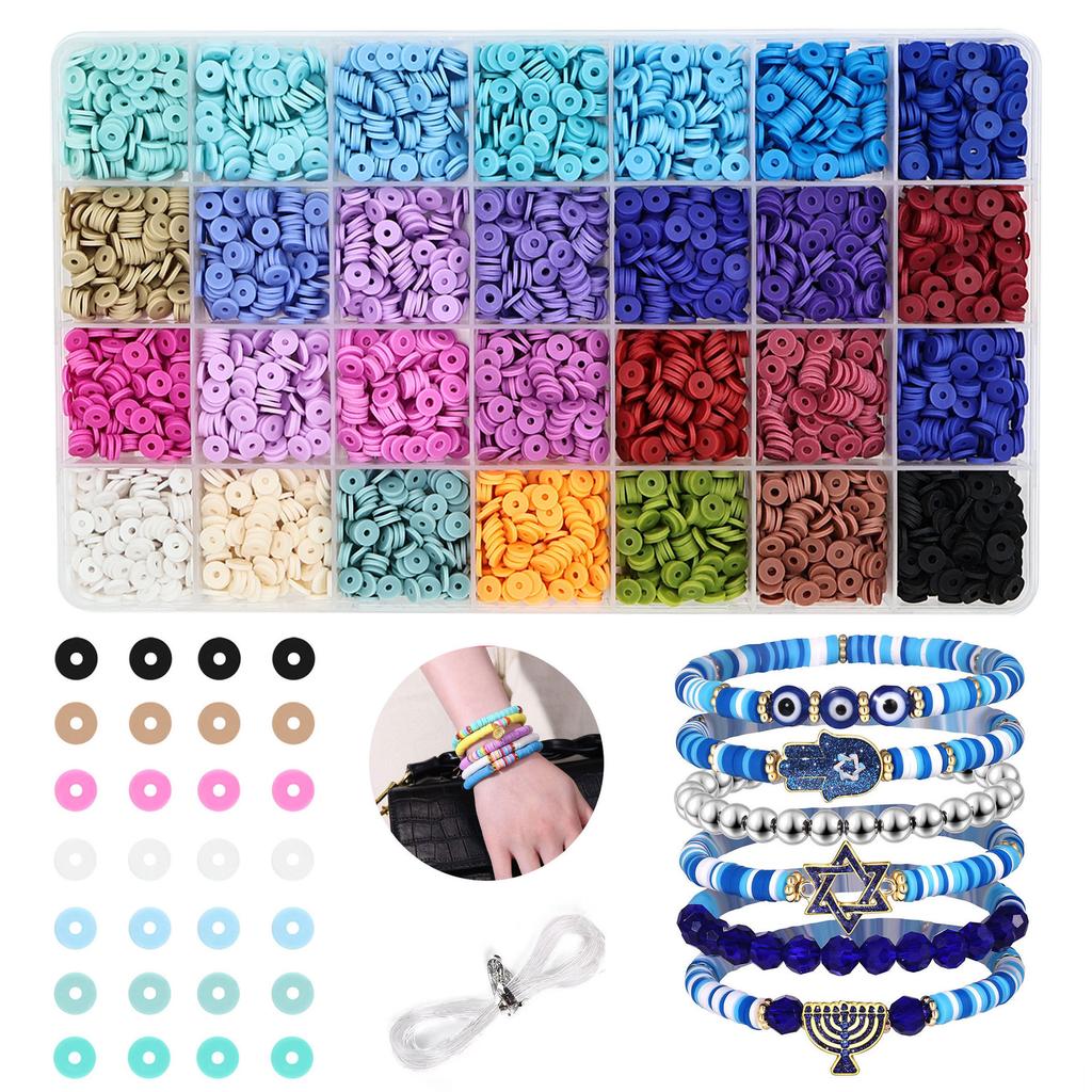 Soft Pottery Sheet Set 28 Grid Bracelet Diy Beading Material Bracelet Beading Jewelry Accessories Beads