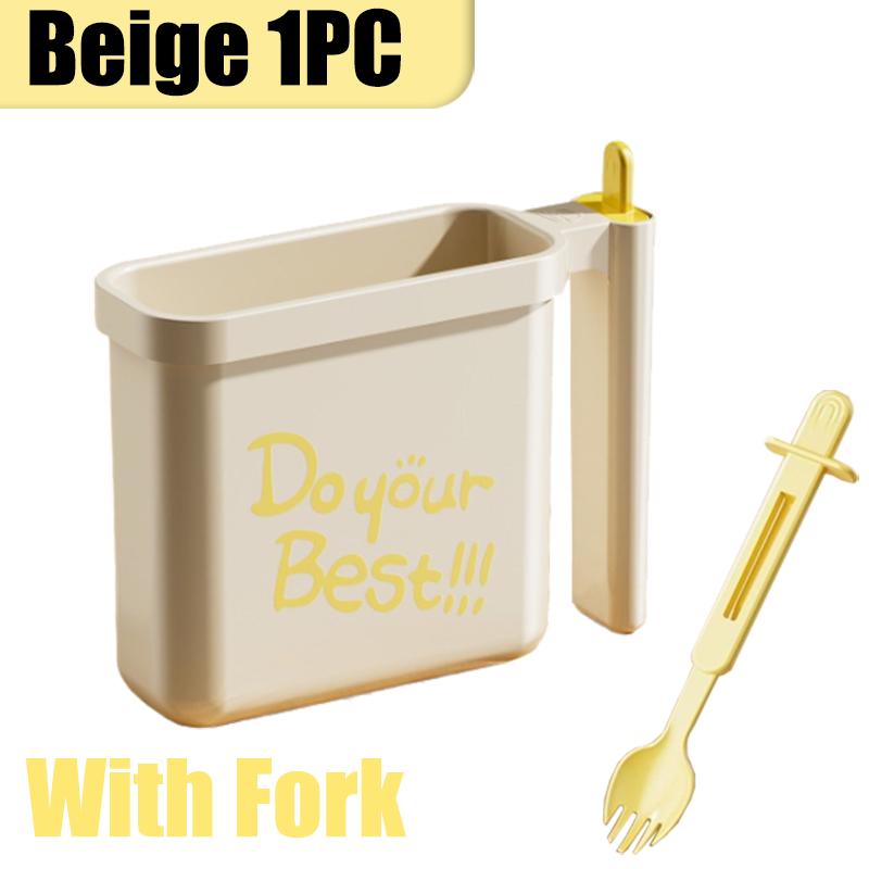 New Portable No Wash Instant Noodle Bowl Direct-use Instant Noodle Bowl Household High-temperature Resistant Noodle Bowls Fork