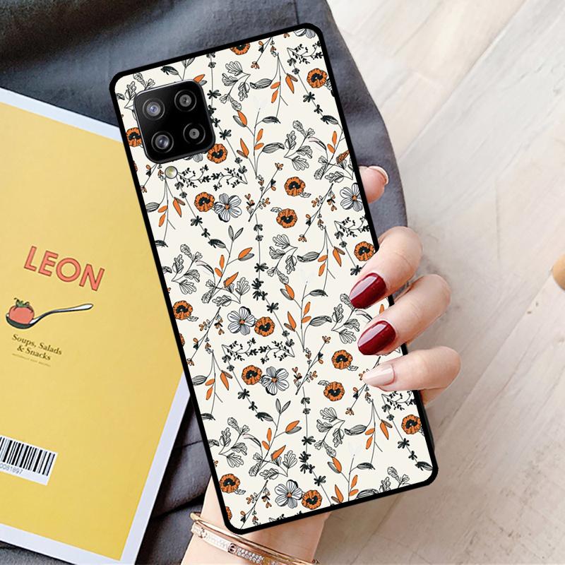 Flower Plant Art For Samsung Galaxy A55 A35 A15 A22 A32 A52 A54 A34 A14 A53 A33 A56 A36 A26 A16 A05 A06 Case