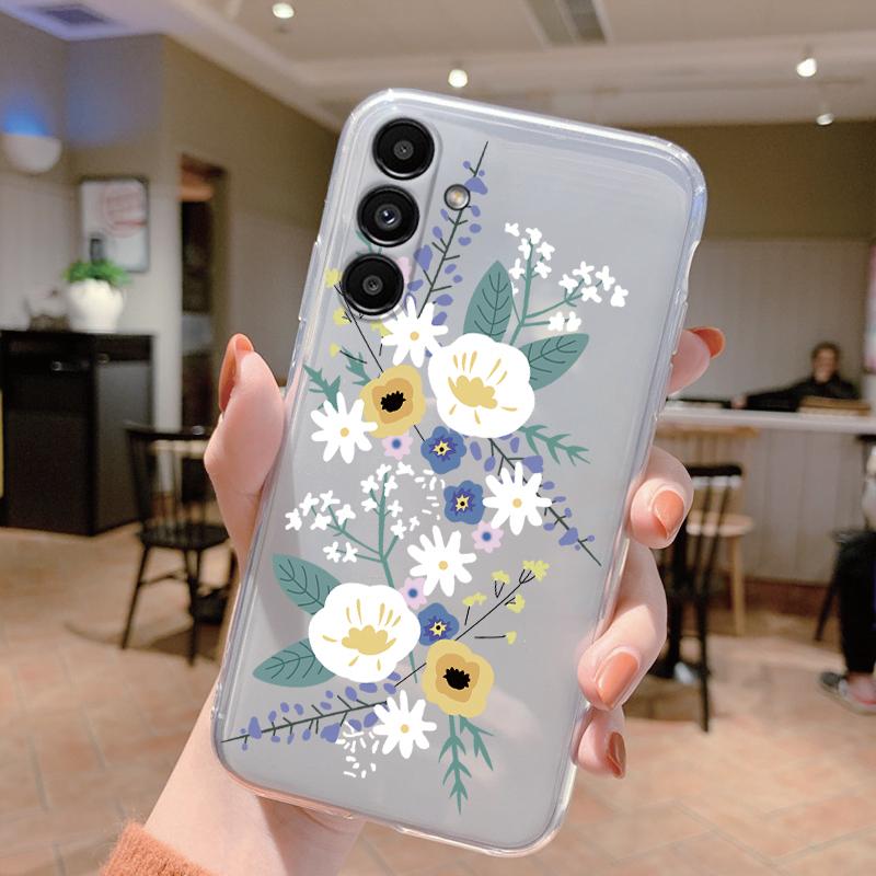 For Samsung A15 5G Case 6.5 Inch Face Cover Soft Silicone Clear TPU Phone Case For Samsung Galaxy A56 A16 A26 A36 Fundas Bumper