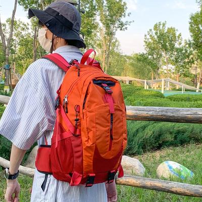Large Capacity Schoolbag Male High School Student Leisure Outdoor Travel Backpack Lightweight Mountaineering Bag Female College Student Backpack Tide