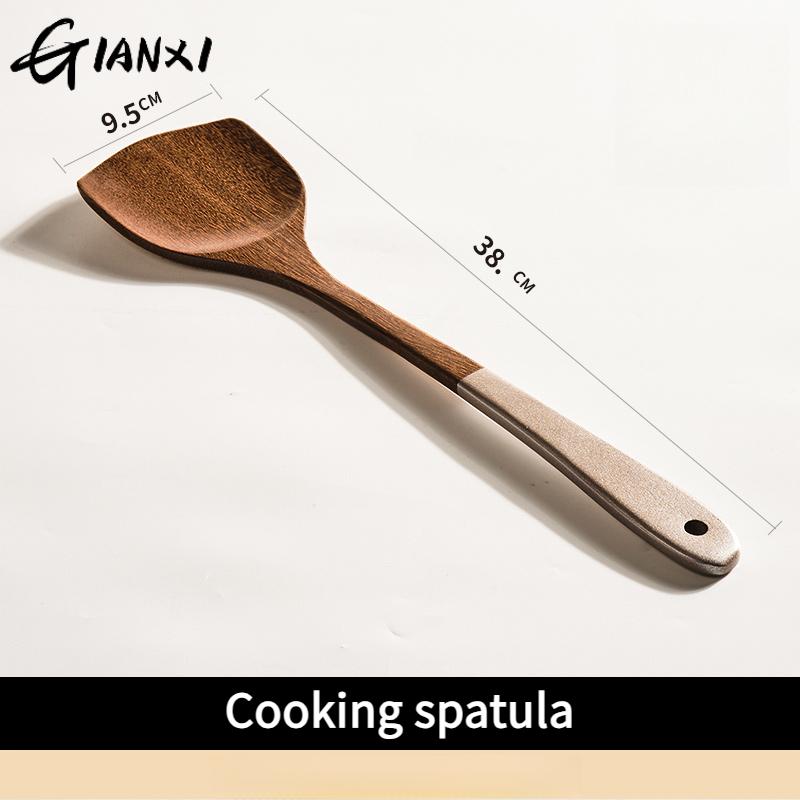 

Деревянная лопатка для куриных крылышек Домашняя кулинария Утолщенная деревянная лопатка Высокотемпературный устойчивый инструмент для кухни из цельного дерева