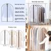 Dress Clear Garment Suit Clothes Coat Cover Protector Waterproof Travel Bag Zip