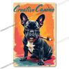 Vintage Cute Dog Themed Metal Tin Sign Retro Funny Puppy Wall Art Decor for Home Pet Shop Man Cave Rustic Iron Painting Plaque