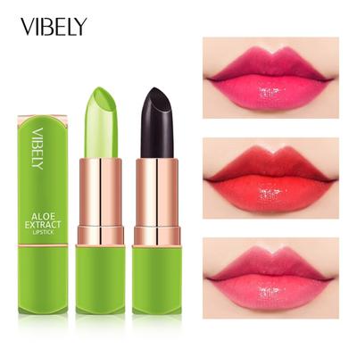 VIBELY Aloe Vera spendet Feuchtigkeit, spendet Feuchtigkeit, verwandelt die Farbe in einen fruchtigen Lippenstift und pflegt die Lippen