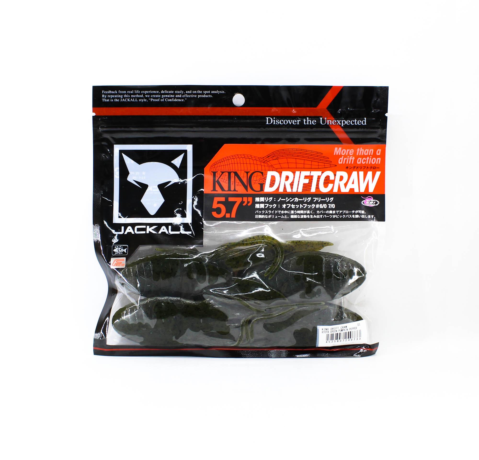 

Jackall Мягкая приманка King Drift Craw 5.7 Дюйма Зеленый Тыквенный Перец (0733)