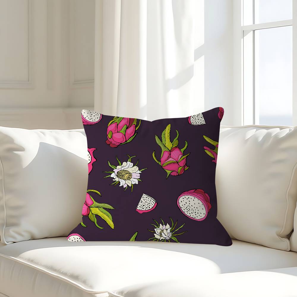 Art Fruit Pillowcases Home Bedding Decorative Pillow Cover Wedding Super Soft Pillow Case