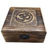 Wooden Keepsake Box Square Om 13x13x6cm
