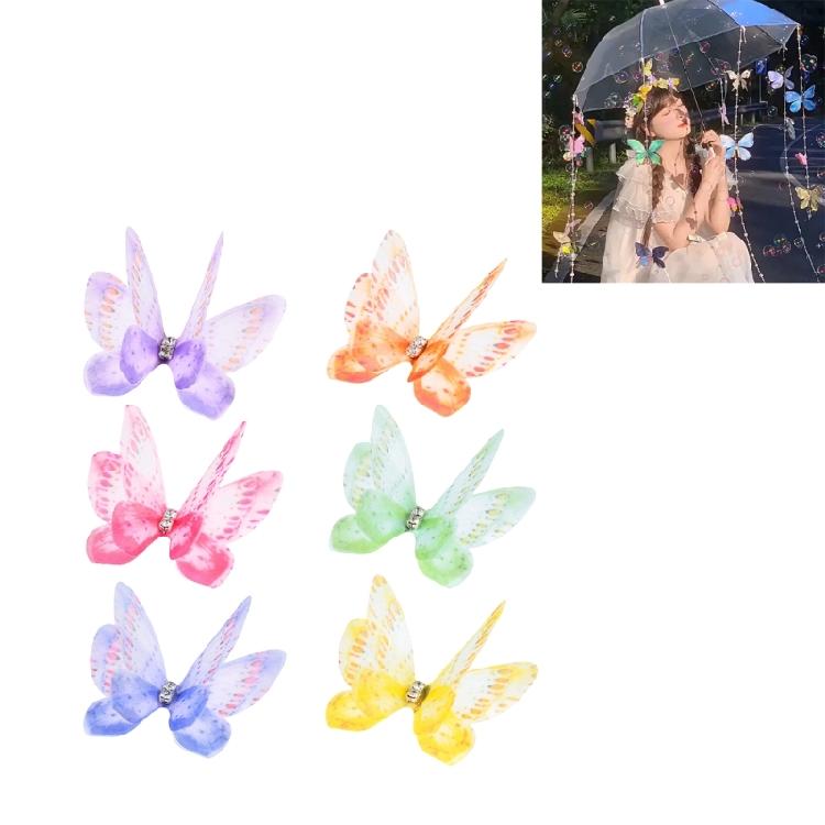 20 Stück Schmetterlingsapplikationen Aufnähen Organza-Patches Stickapplikationen zum Nähen Basteln Hochzeitskleid Haarschmuck