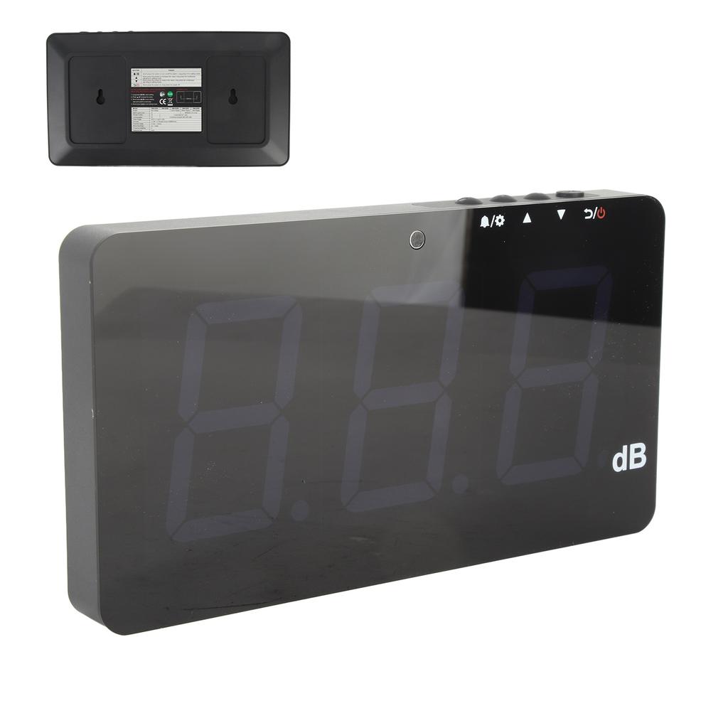 USB Powered 9.6  LCD Digital Sound Level Meter Wall Hanging 30‑130dB Noise Tester