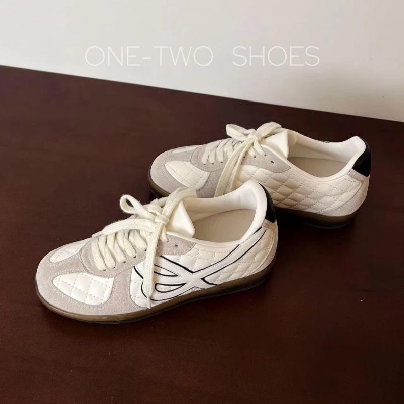 Leather heightening women's new lace-up small light casual sneakers women