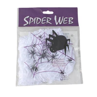 Halloween Cotton Decoration Props Web Spider Silk Plastic Little Spider