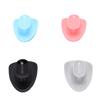 4 Pcs Silicone Face Scrubber Exfoliator Manual Facial Cleansing Brush for Men Deep Pore Cleansing Black Gray Pink Sky