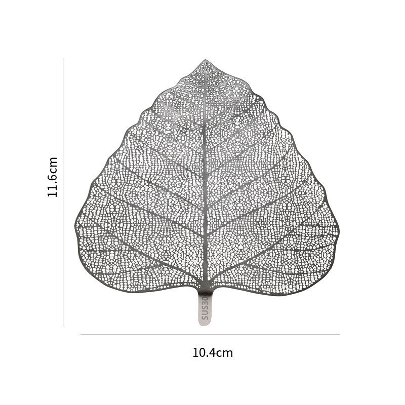 Premium 304 Stainless Steel Tea Infuser Strainer - Decorative Hollow Leaf Design Leak-Proof Mesh Filter for Kung Fu Tea Ceremony