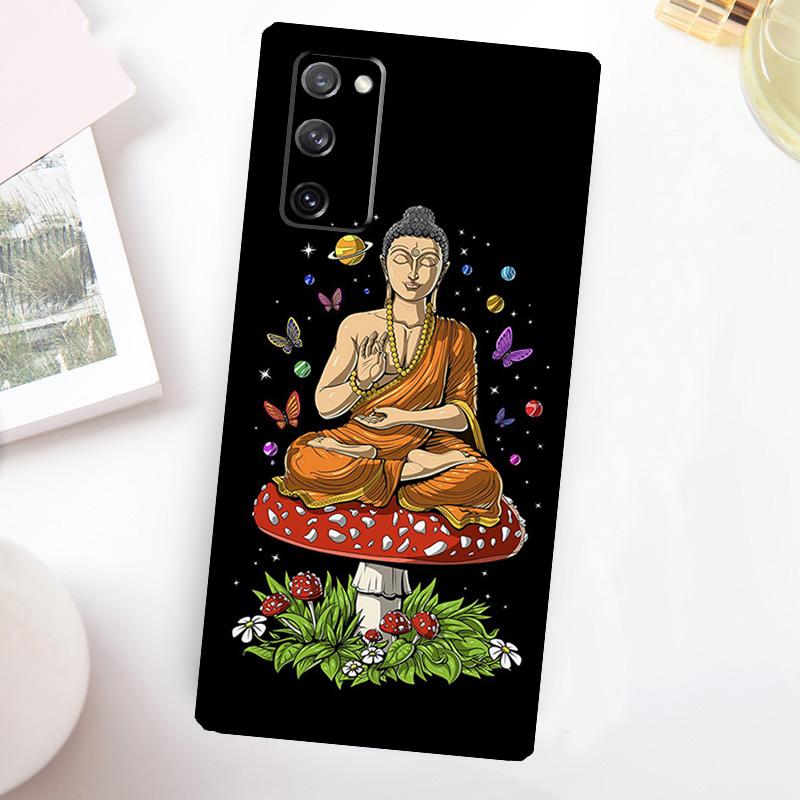Magic Mushroom Alien Trippy Shrooms Case For Samsung Galaxy S22 S23 S24 Ultra Plus Note 10 20 S8 S9 S10 S20 FE S21 FE Cover