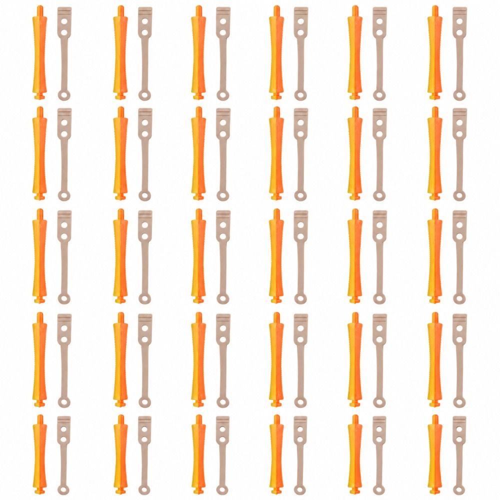 24 Sets Lightweight Curling Rods with Bands Plastic Perm Rod Set Hair Wave Rollers  Wave Styling