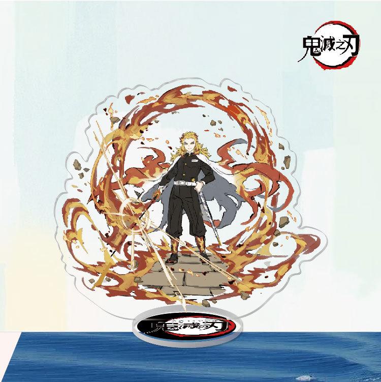 Game Anime Demon Slayer Blade Tanjiro Acrylic Cosplay Character Stand Acrylic Figure Stand Painted Desk Decor Ornament Gift