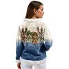 Dam Casual Fleece Sweatshirt Långärmad Rund Hals Casual Bekväm Lös Passform Lättviktig Dam Flanell Sweatshirt