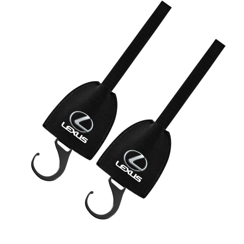 2pcs Leather Car Seat Back Hooks Portable Hanging Bag Rack For Lexus ES300 RX330 RX300 GS300 IS250 IS200 CT200h NX RX