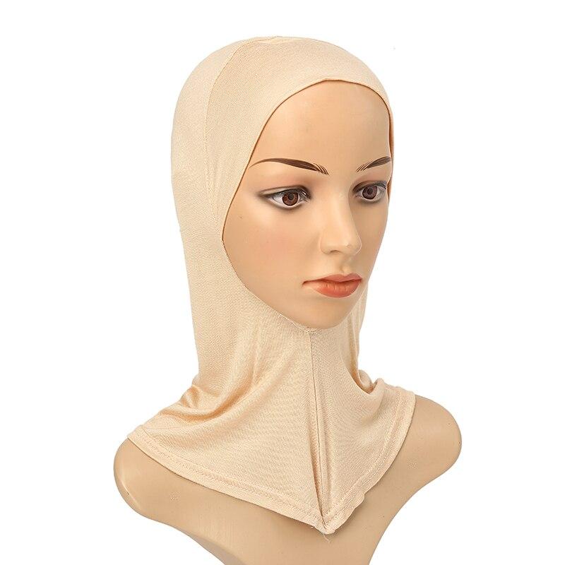 Muslimische Vollabdeckung Unterkappe Damen Baumwoll-Jersey Hijab Elastische Haube Einfaches Untertuch Mode Inneres Stirnband Turban