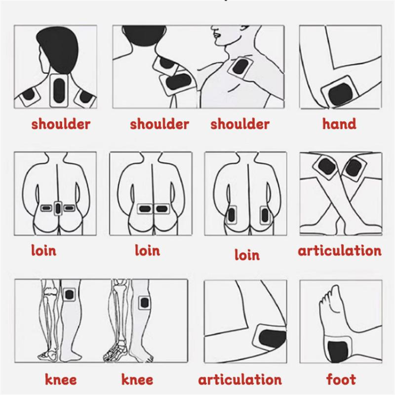 Pain Relieving Patch Muscle Rub Pain Chinese Black Plaster For Knee Waist Neck Health Care