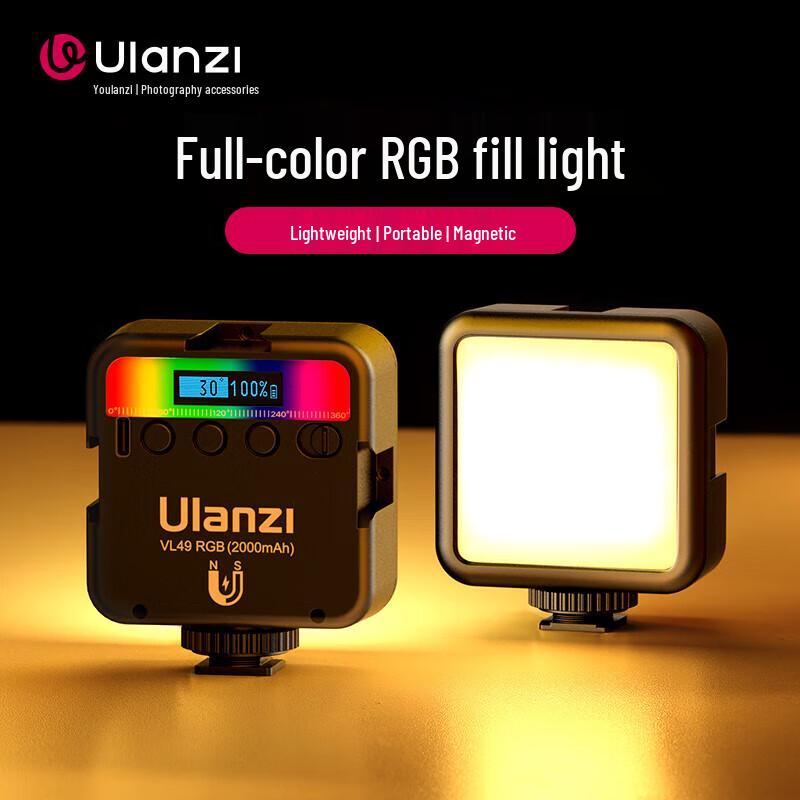 Ulanzi VL49 RGB Tragbares Magnetisches LED-Aufhelllicht