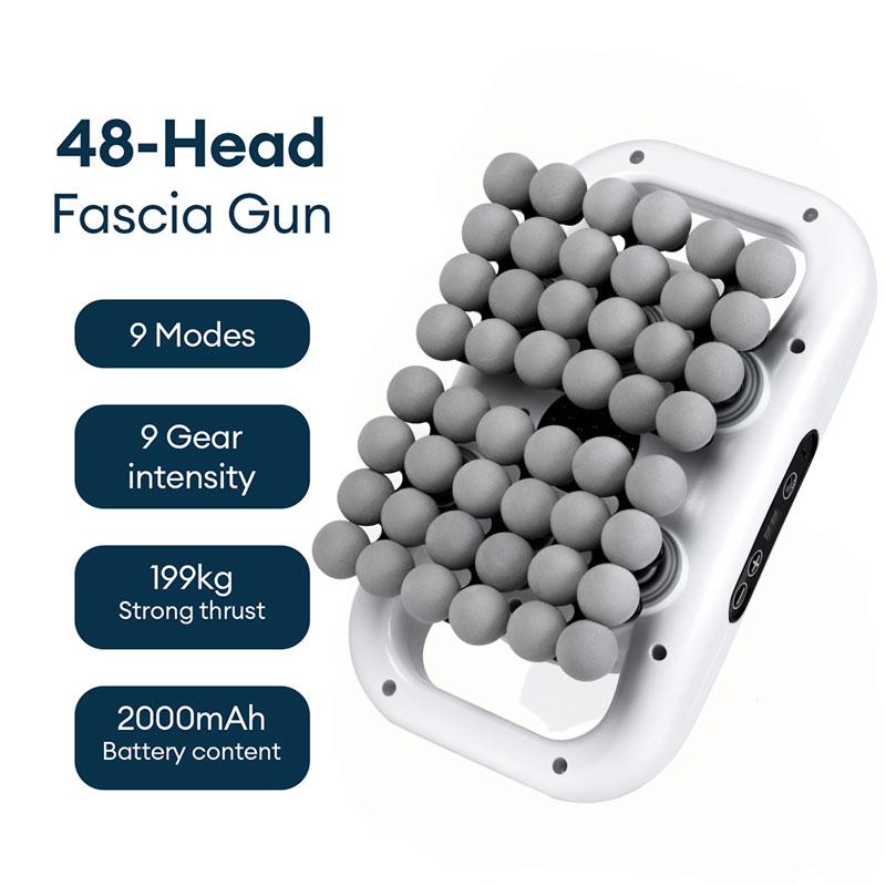 2026 New 48/66-Head Fascia Gun High Frequency Vibration Body Fascia Massage Gun Back Waist Massager Tool Neck Shoulder Fascia Masajeador