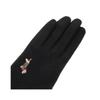 Daks Kadın S Siyah Köpekçik Nakışlı Yün Eldivenler Dcgv8f203bk