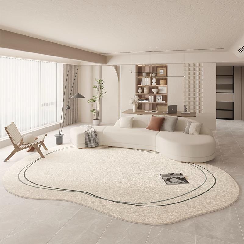Living Room Carpet Solid Color Soft Non-Slip Bedroom Rug Furry Bedside Large Area Floor Mat Home Decoration Carpets Alfombras