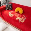 Red Festive Chenille Sofa Cover Cloth Wedding Four-season Universal Wedding Sofa Cover Simple Modern Cushion