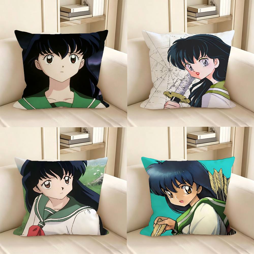 1pc Kagome Higurashi Pillow Case Fashion Square Pillowcase Bedroom Sofa Room Ins Decoration Leisure