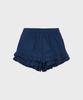 Alkialka Ruffle Hem Shorts (Navy)