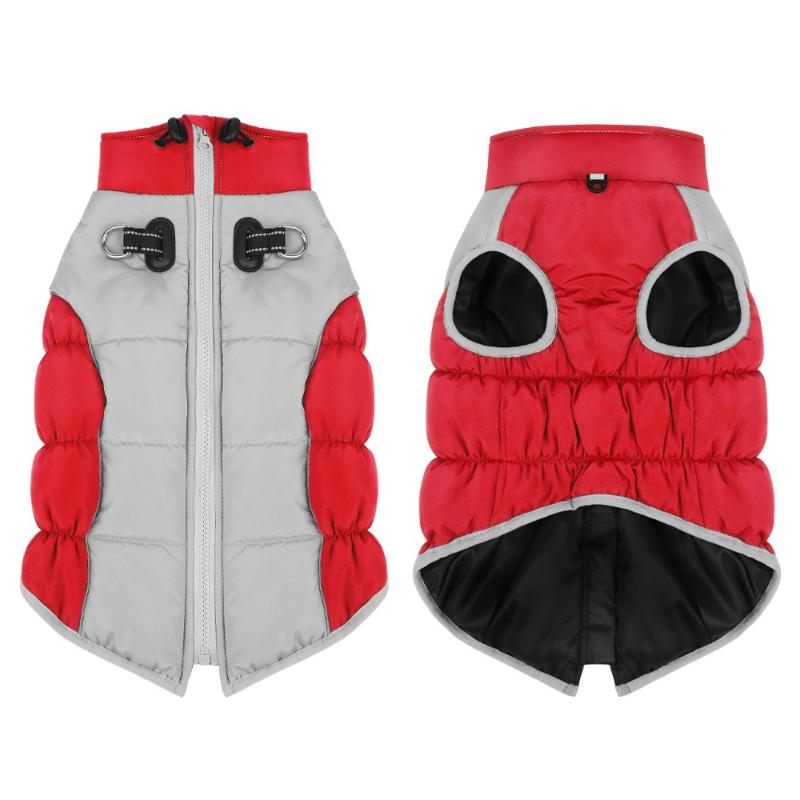 

Winter Dog Clothes Warmth Pet Clothes Outdoor Warm Cotton-padded Clothes Medium Large Dog Jacket Pet Sleeveless Vest Costume XL 5.5-7KG