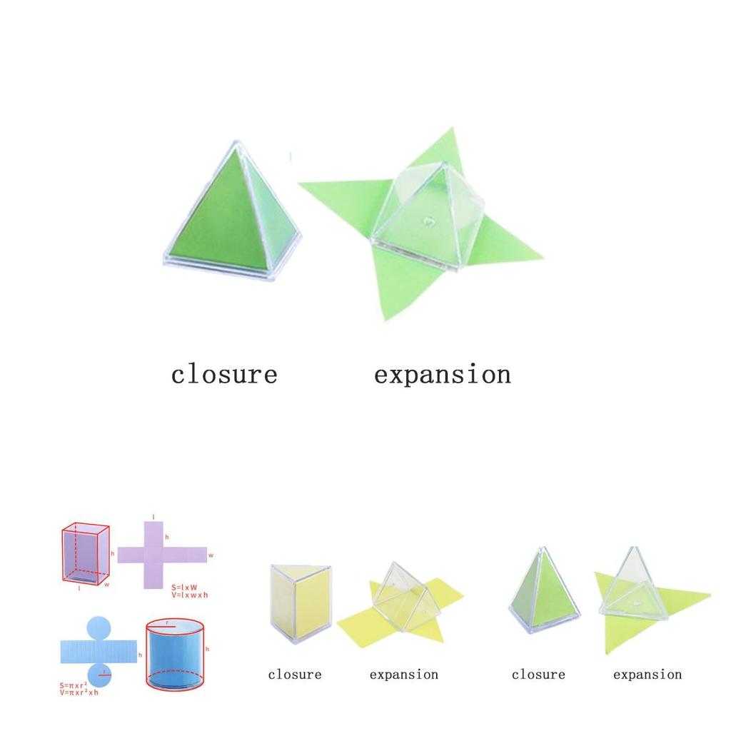 3D Geometrie Mathe Modellbausatz für die Mittelschule Würfel und Quader Entfaltete Darstellungen