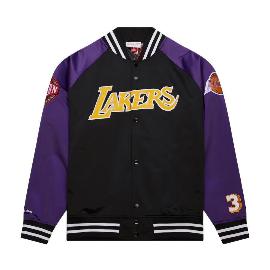 Mitchell Ness X NBA Jackets & Coats Men's Black/Purple JK8062-LALBLCK