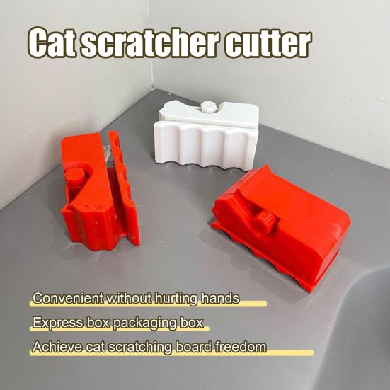 2 ks Řezačka kartonu pro škrabadla pro kočky, kartonový řezný nástroj ve tvaru kotěte, ruční nástroj na kartonové proužky pro DIY kočičí škrabadlo