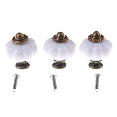 White Vintage Style Door Knobs Cabinet Drawer Cupboard Kitchen Pull Handle