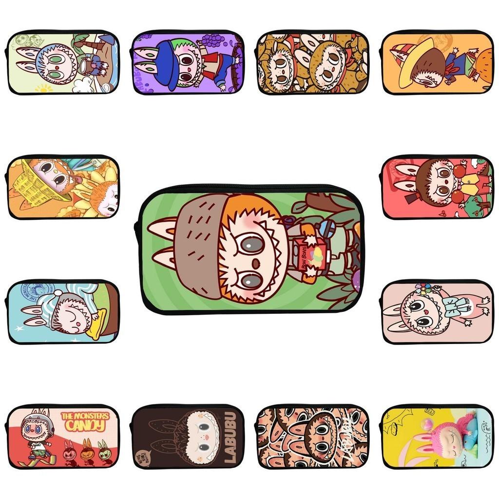 Sött tecknad kanin pennskrin för barn Hållbart polyester-pennfodral