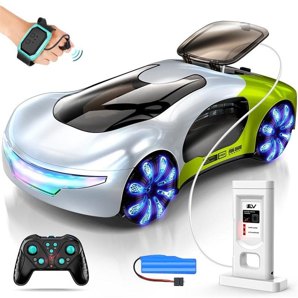 Maagilise Pihustiga Muusikaline RC Stunt Auto 2.4G Žestikontrolliga EV Kontseptsõiduk Vilkuvate LED-tuledega Driftimänguasi Kingitus Lastele Vanuses 6-12