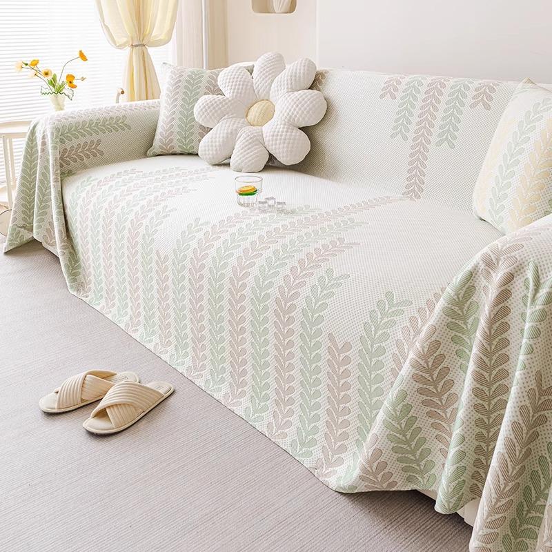 

Простой чехол на диван, тканевое полотенце, новинка 2025, летний прохладный коврик-чехол на диван из ледяного шелка, летняя диванная подушка 180*130cm