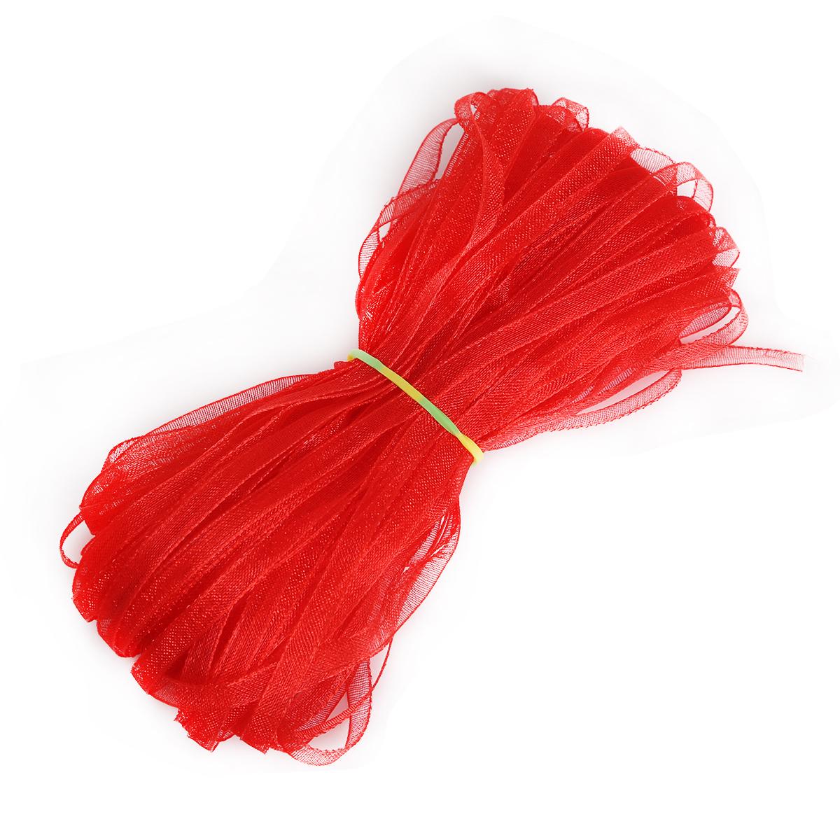 

Лента из органзы, шириною 3 мм, для упаковки подарков красный