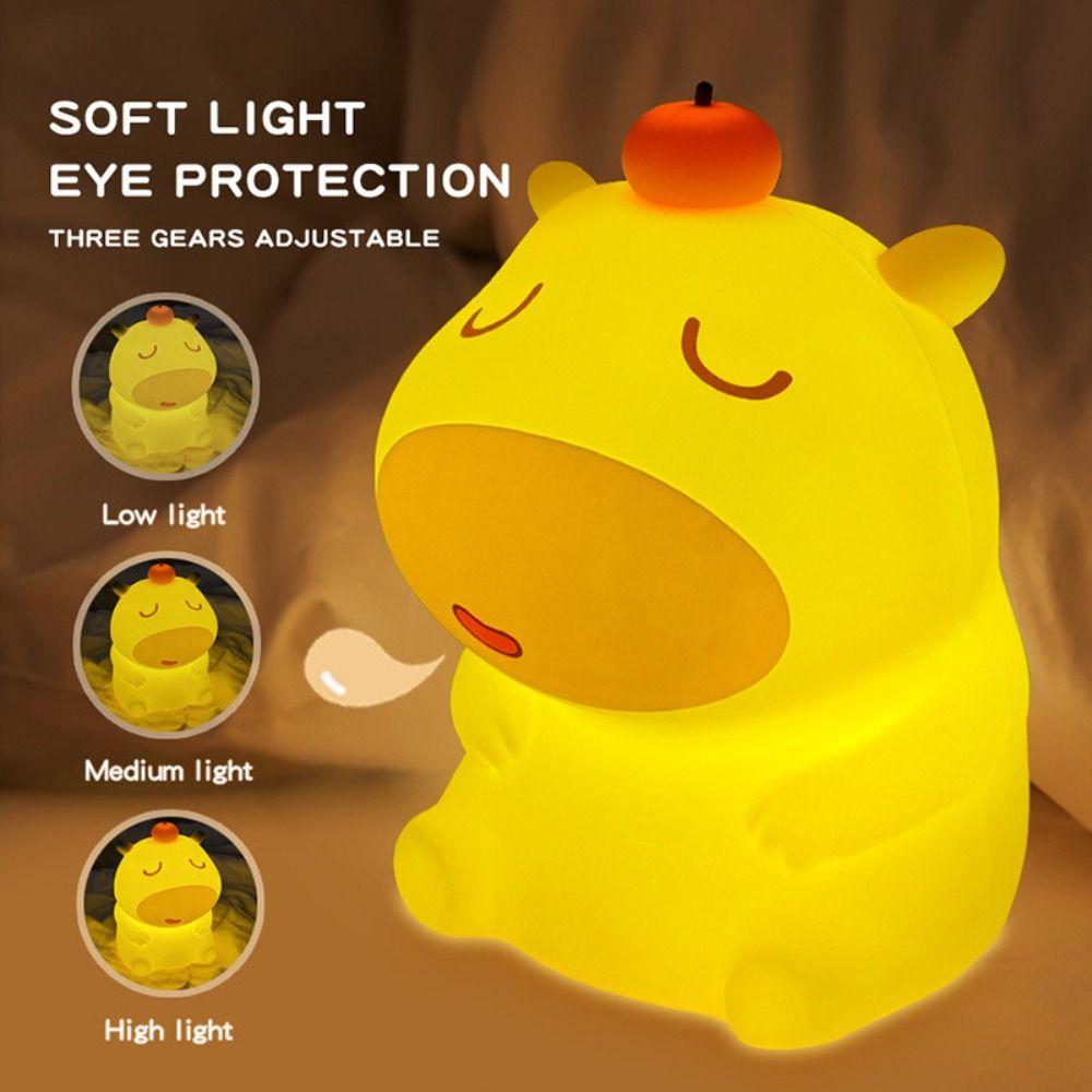 Cartoon Capybara Lulu Touch Light Adjustable Bedside Lamp New Night Light