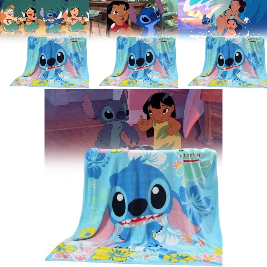 Cozy Plush Cartoon Patterned Air Conditioning Blanket For Kids With Man Design