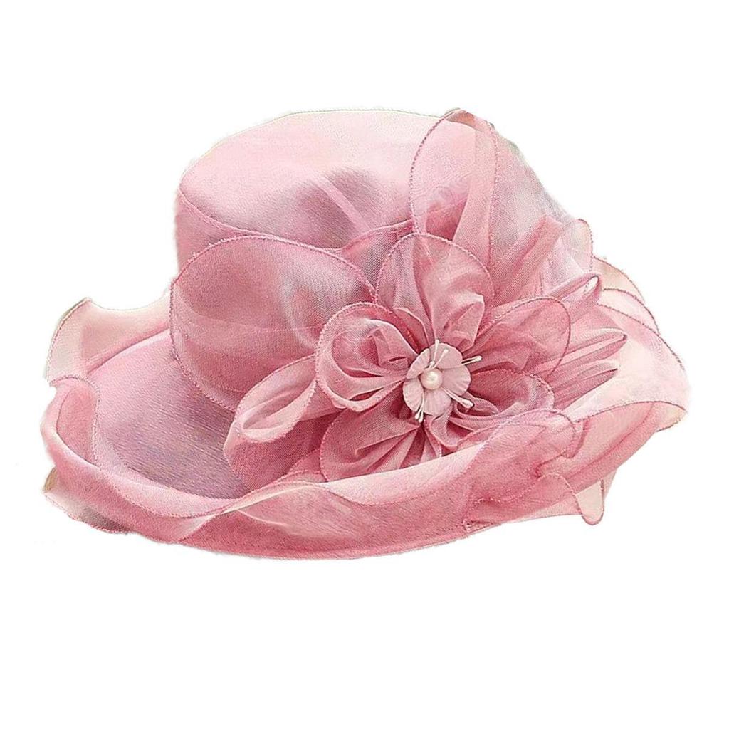 Cappello da sole retrò in organza a rete da donna - Ideale per l'estate, la spiaggia e le attività all'aperto