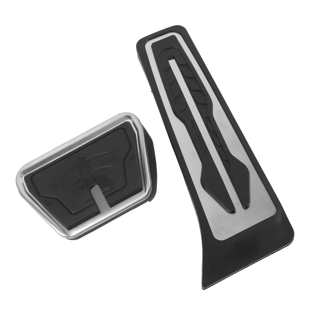 2 Stück Brems- und Gaspedalabdeckung Gummi Rutschfest Gebogenes Design Fußpedalauflagen-Set für 1 2 3 4 5