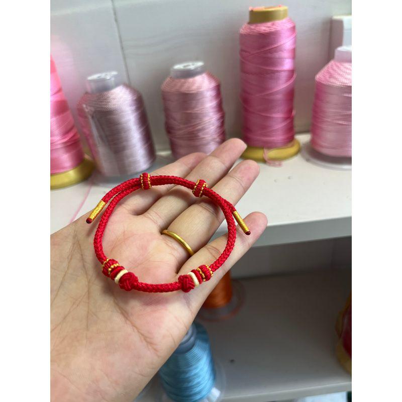 

Лимонный Плетеный вручную 3 мм Полуфабрикаты Ремешок для переноски Нанизывание бусин Трансферные бусины Золотой Восьмирядный браслет Минималистичный Мужской и женский Positive Red