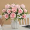 1Pc 5 Forks Bulbous Chrysanthemum Peony Festival Diy Accessory Home Floral Arrangement Wedding Bouquets Decor Artificial Flowers
