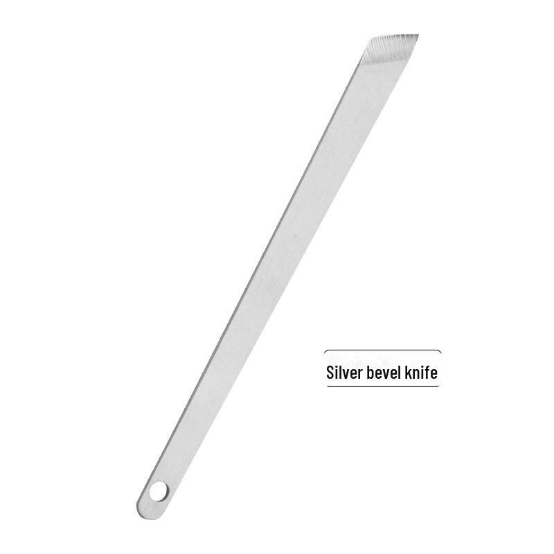 Stainless Steel Manicure & Pedicure Tool Set: Nail File, Dead Skin Fork, Double-Sided Pedicure File, and Clippers