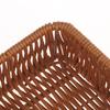Imitation Rattan Wicker Basket Fruit Tea Snack Bread Basket Cosmetic Square Storage Box Household Kitchen Supplies